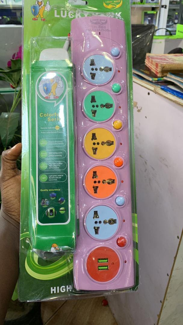 Multicolored Extension Board with USB Port