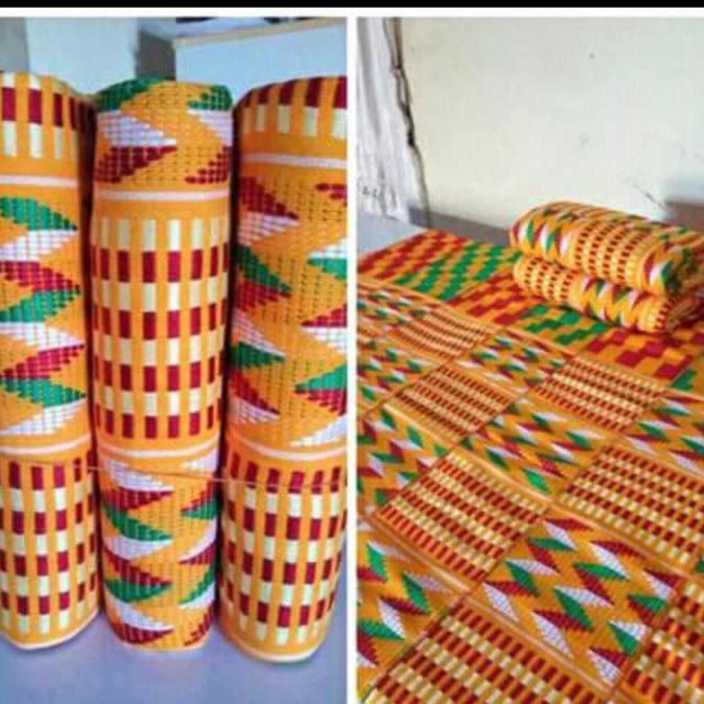 Multicolored kente